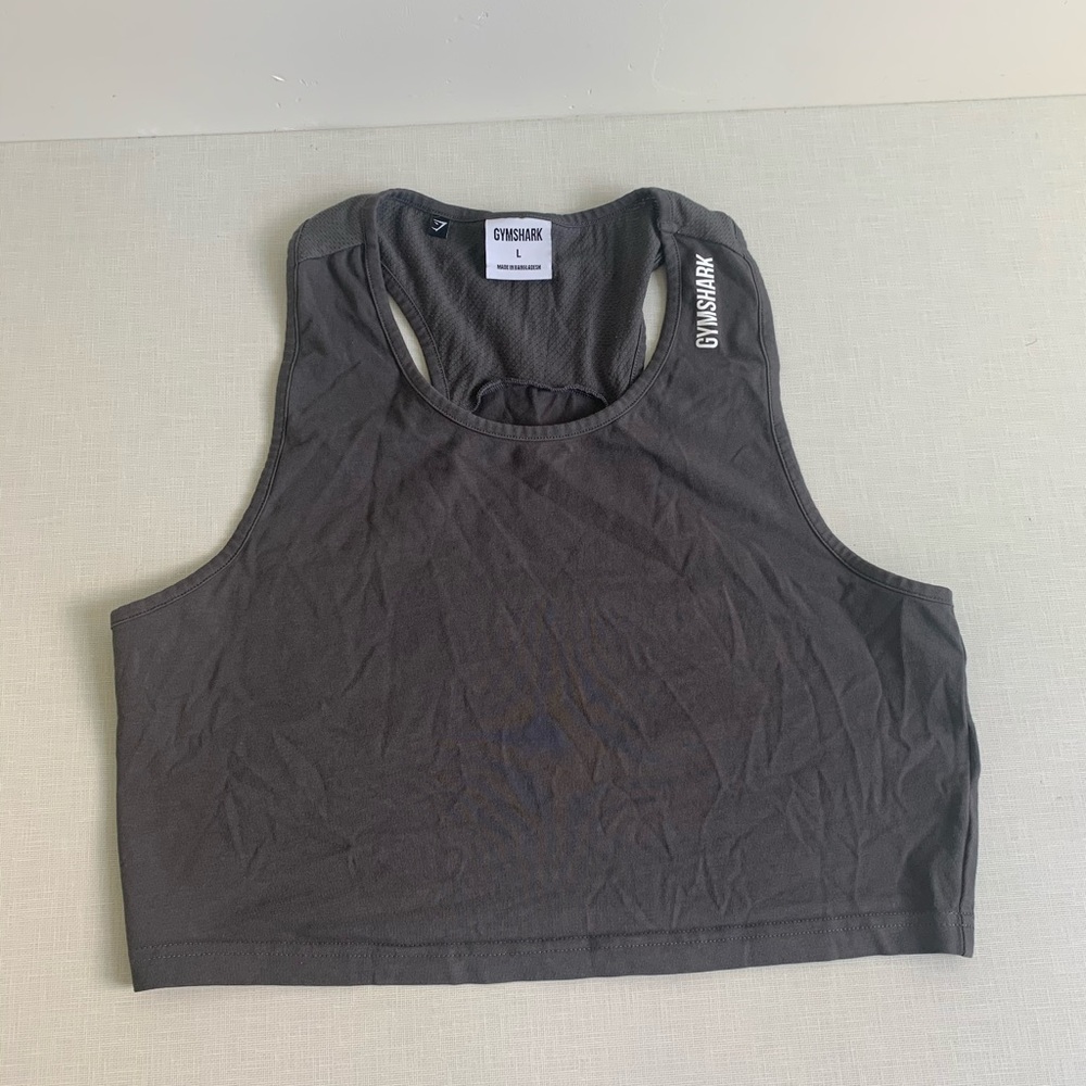Grey GYMSHARK crop